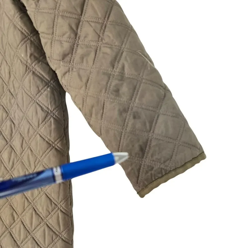 Minimalist Cozy Kidcore Soft Outdoorsy Crewcuts Quilted Jacket Leopard Lining M